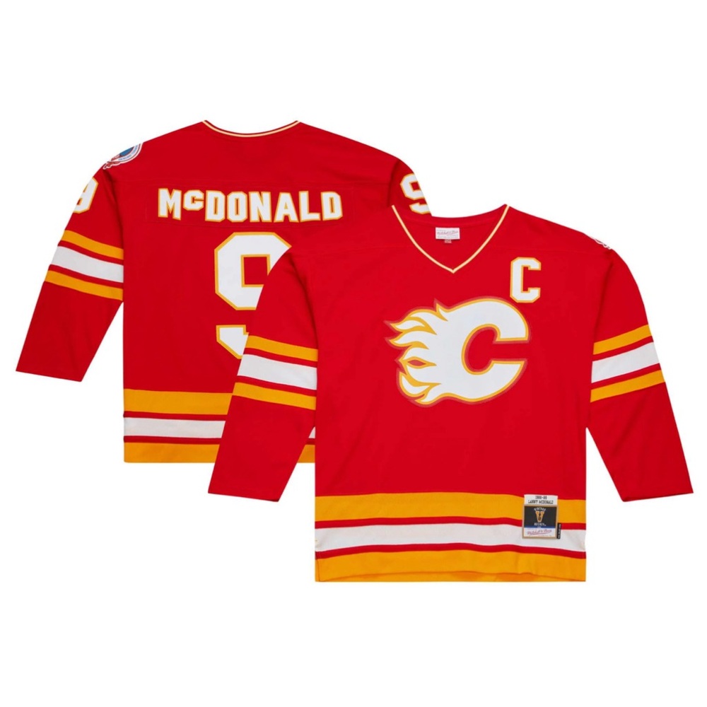 Calgary Flames Jersey Mitchell & Ness Lanny McDonald 1989 Stanley Cup Men’s Sz M